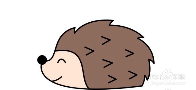 怎么画刺猬的简笔画