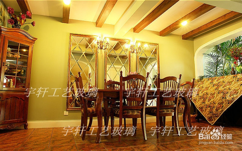 家装拼镜背景墙