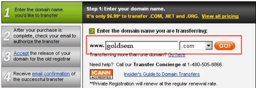 怎样把国内的域名转移到godaddy