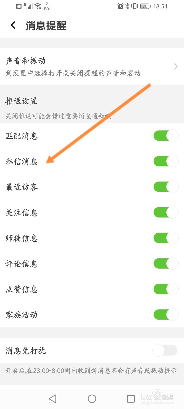 虚拟恋人怎么关闭私信消息提醒功能