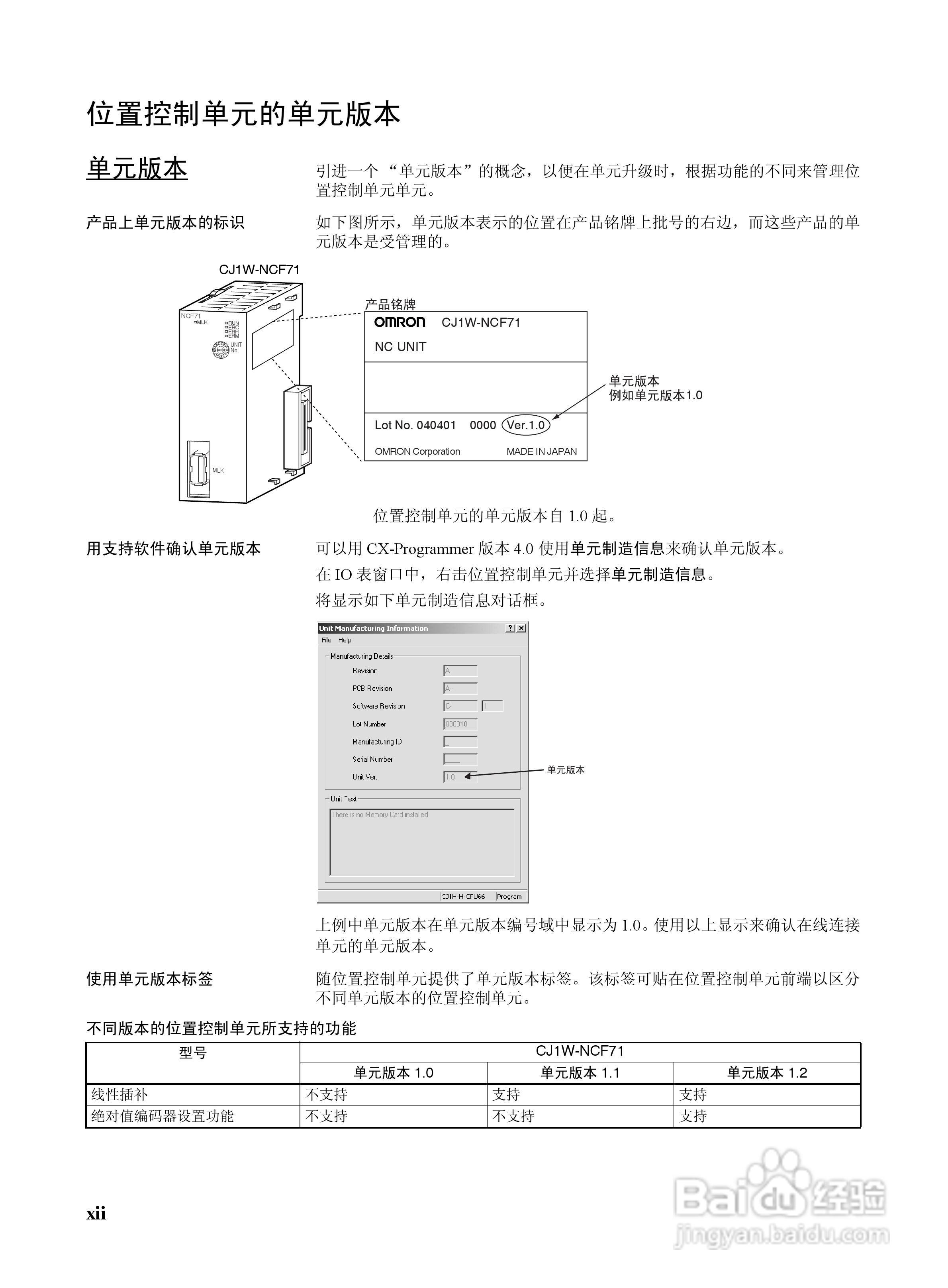 OMRON SYSMAC CJ1W-NCF71位置控制单元操作手册:[2]