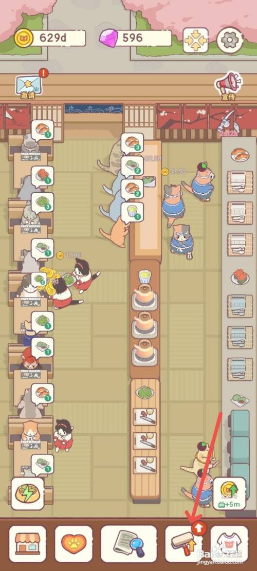 猫咪零食吧如何雇佣手速很快的猫咪员工收拾餐具