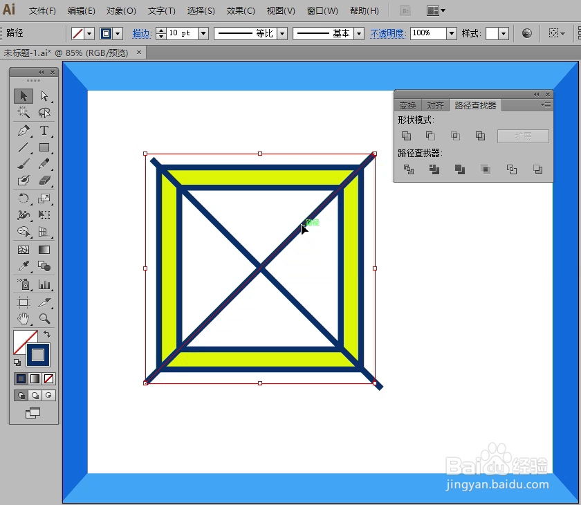 怎样在illustrator中绘制装饰画小图标