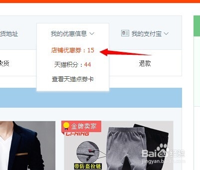 如何查看淘宝网的店铺优惠券