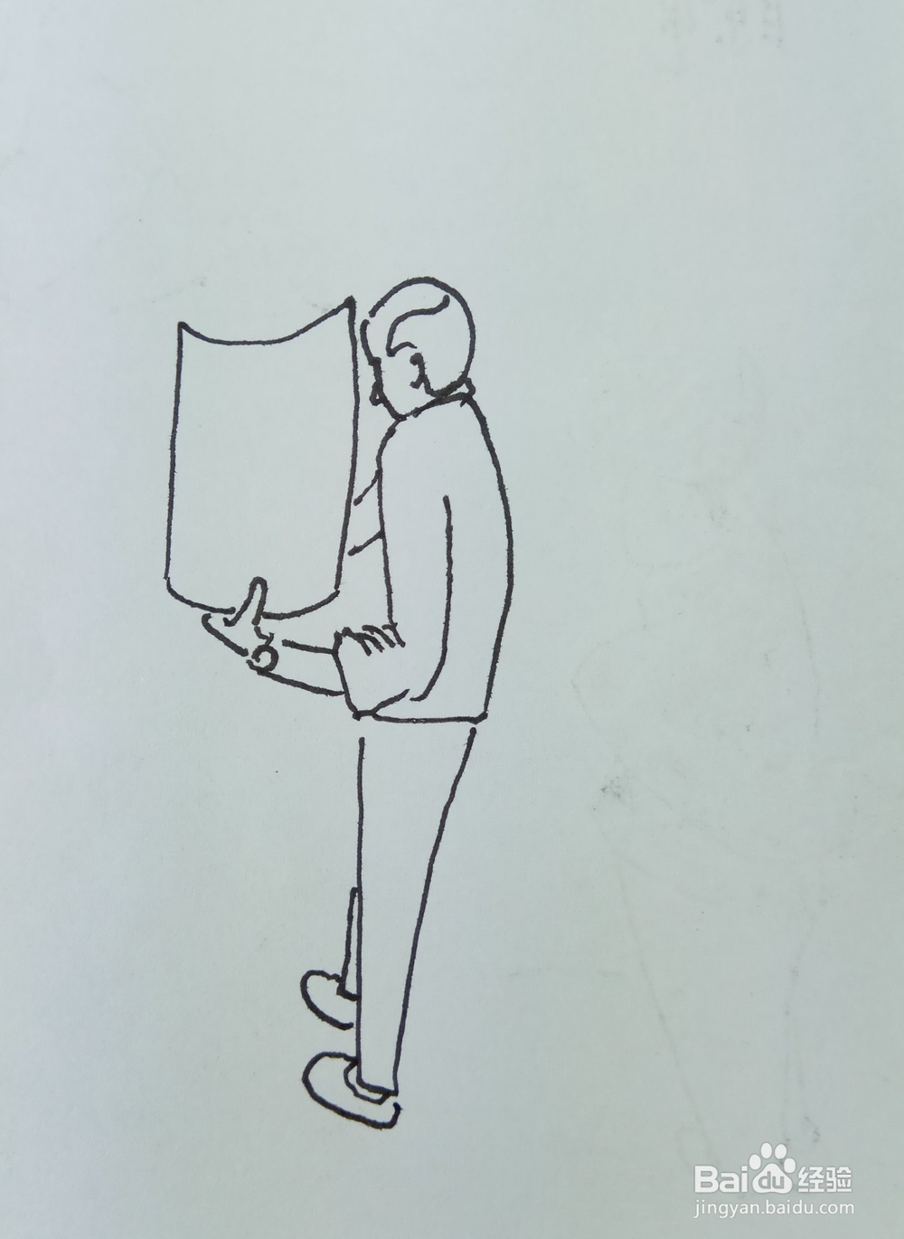 怎样画简笔画“他画出了一棵大树”