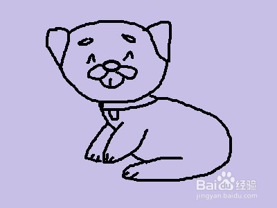 简笔画系列之怎样画中华田园犬