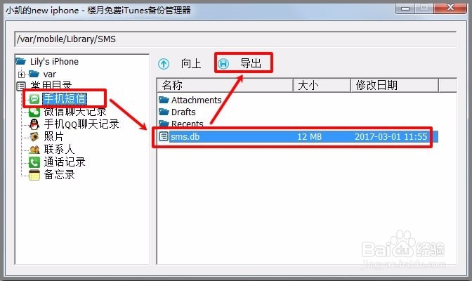 苹果手机短信怎么导出到文本文件中查看