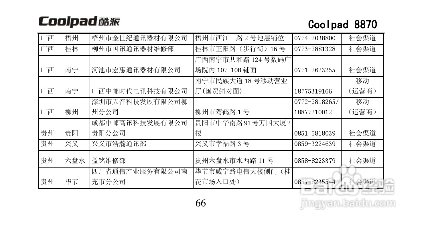 酷派Coolpad 8870手机说明书:[8]