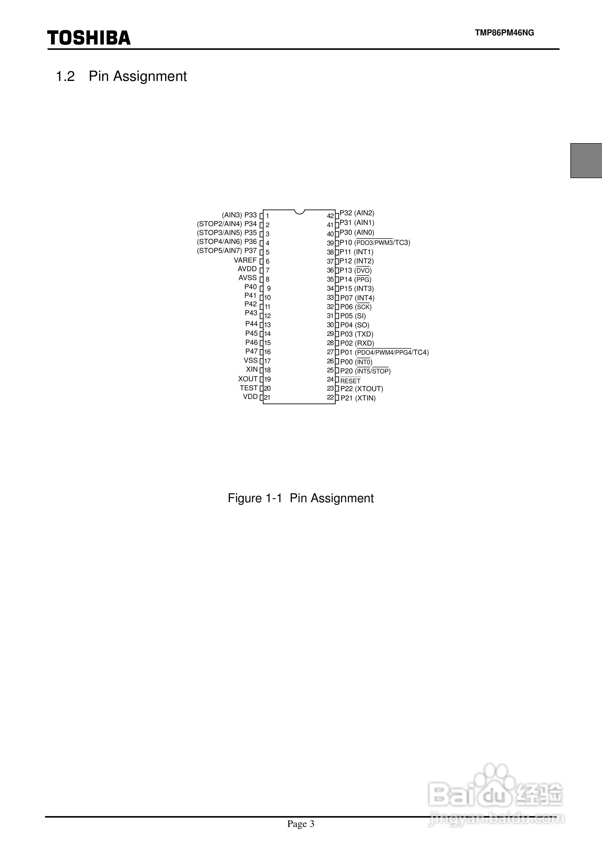 TOSHIBA TMP86PM46NG 8位微控制器说明书:[2]