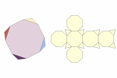 【mathematica】怎么绘制常见多面体的展开图?
