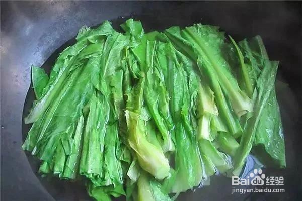 蒜蓉香菇油麦菜