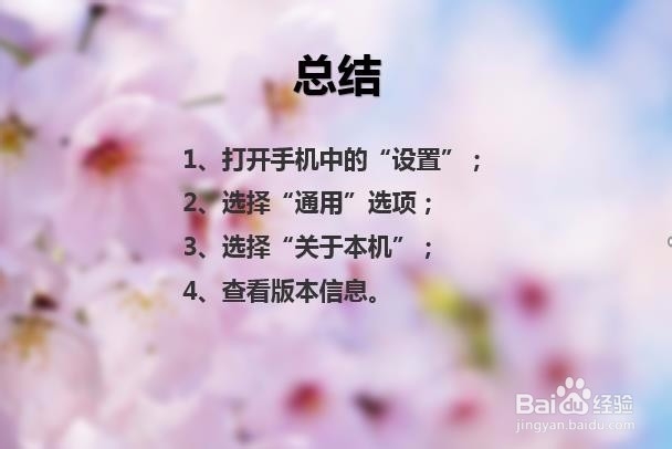 苹果手机iphone怎么查看ios系统版本?