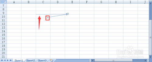 Excel中插入的箭头怎么调整水平