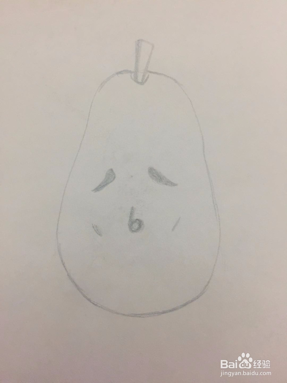 如何画伤心梨