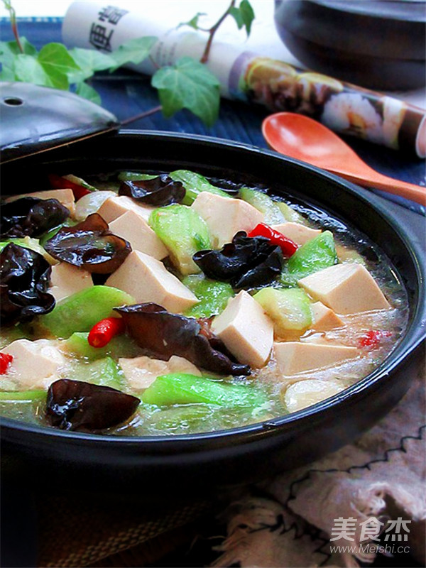 丝瓜炖豆腐的做法