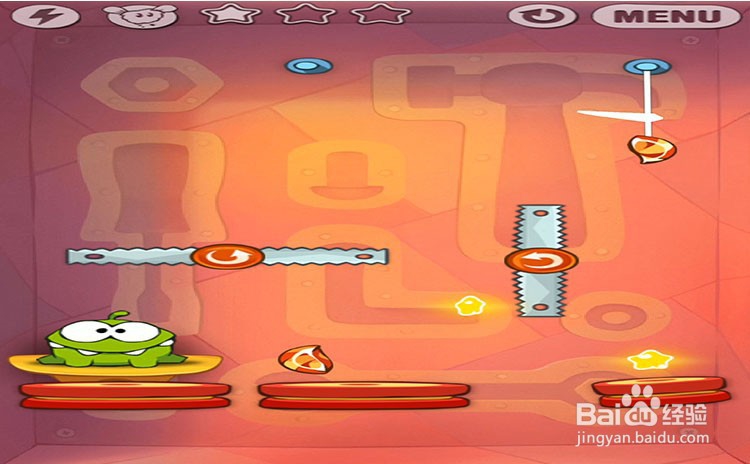 手机游戏割绳子level9-10三星攻略