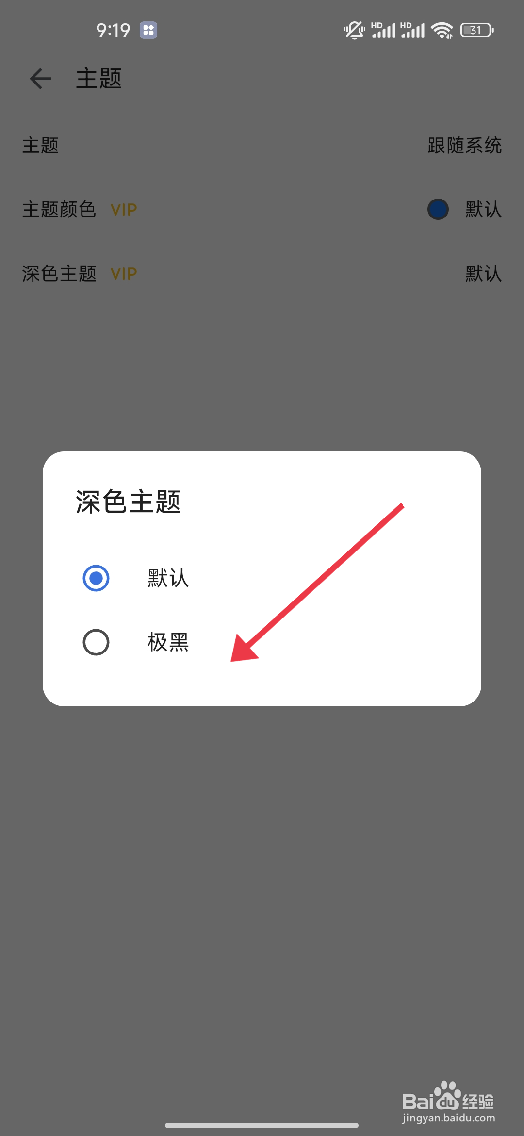 《记得日子》怎么设置极黑深色主题？
