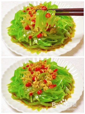 清脆爽口的凉拌莴笋丝
