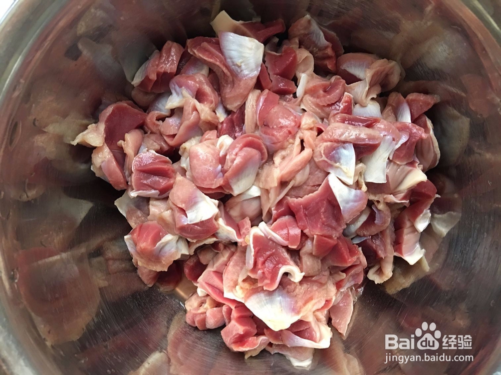 尖椒辣椒炒鸡胗的做法