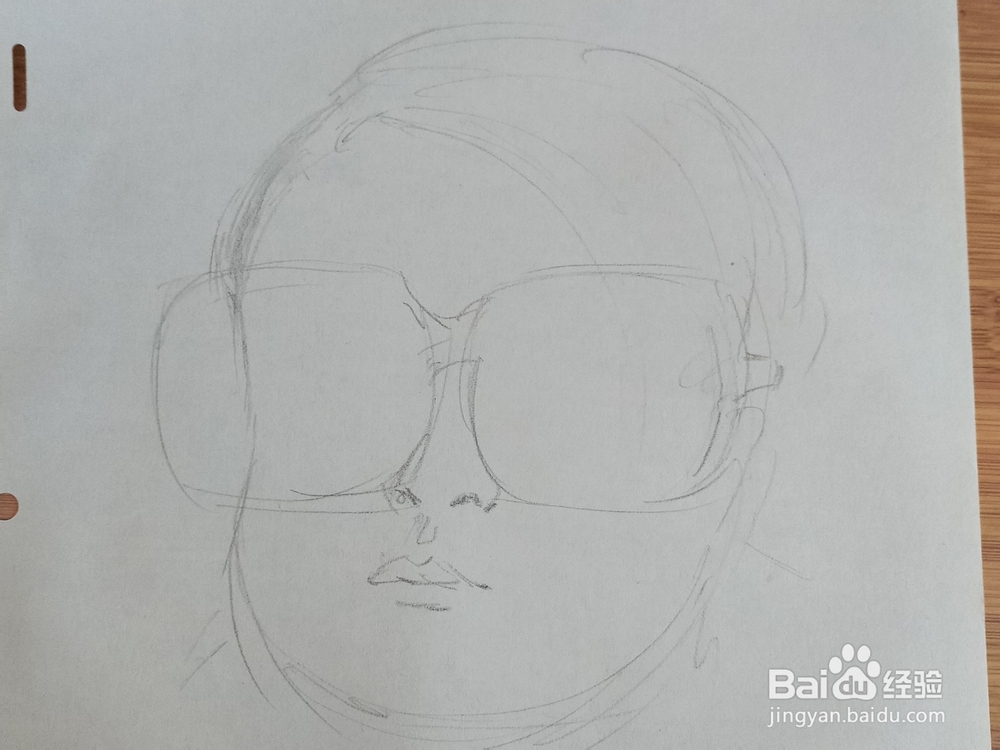 怎么画关于预防近视的素描画