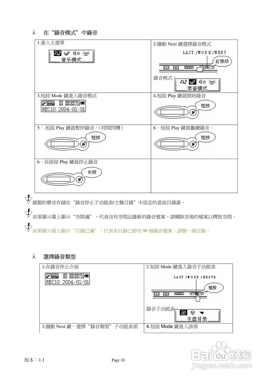 旺德电通IS-902C MP3数位随身听说明书:[1]