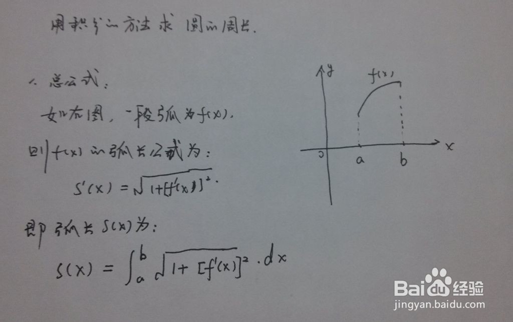 积分求圆周长的方法