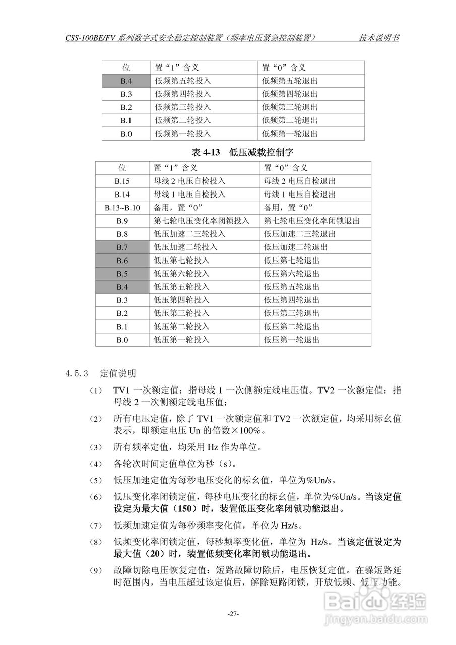 四方CSS-100BE/FV2数字式安全稳定控制装置技术说明书:[4]