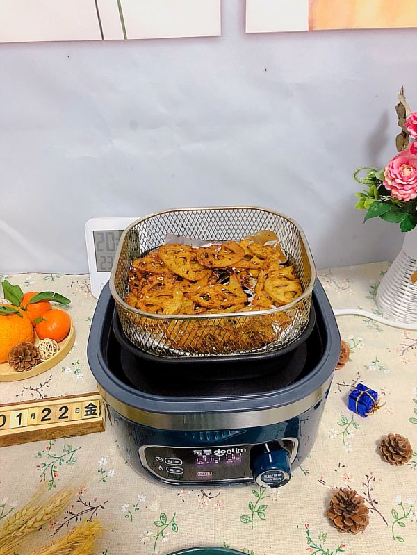 香辣空气炸莲藕