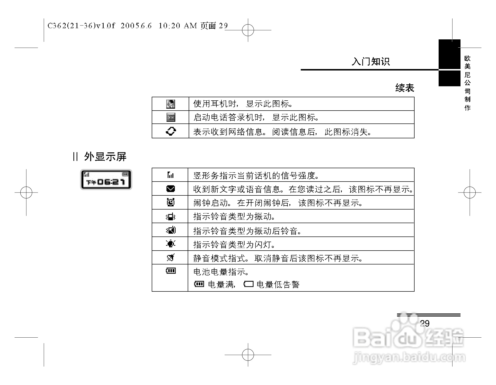 摩托罗拉C362手机使用说明书:[3]