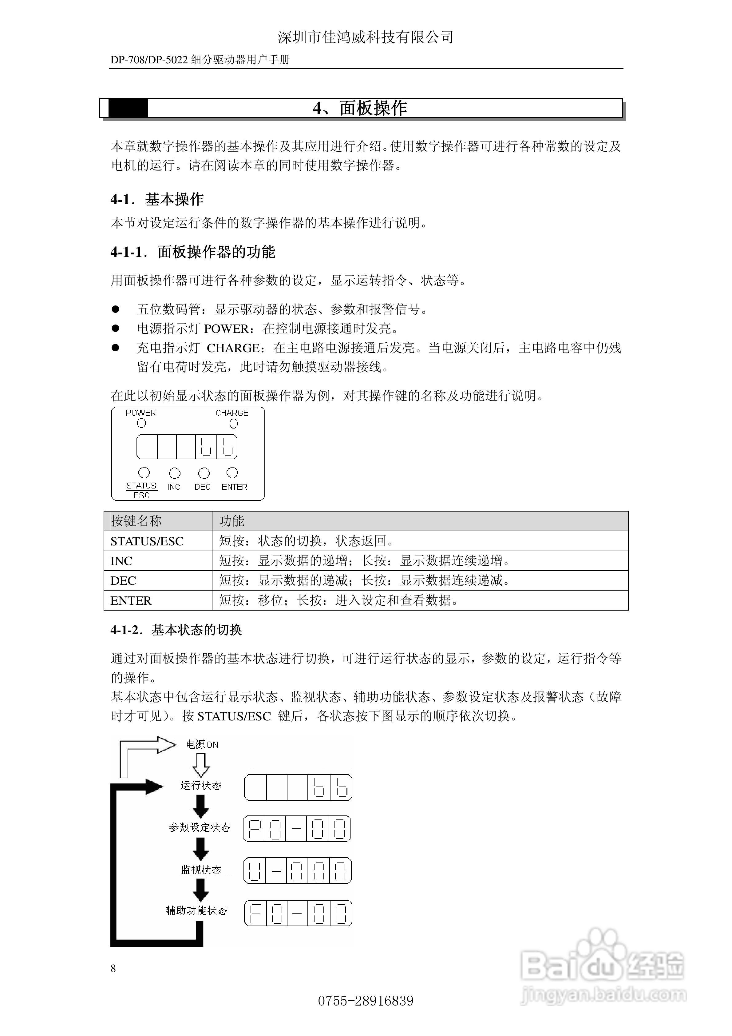 佳鸿威DP-708/DP-5022步进驱动器用户手册:[1]