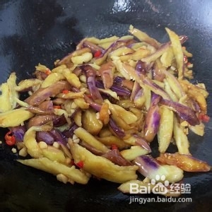家常菜(酱爆茄子v)的做法