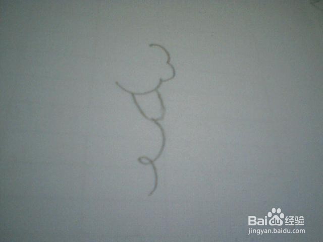 简笔画喇叭花：