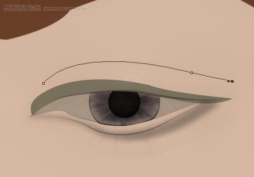 PS绘制流泪的晶莹眼睛-PS手绘教程