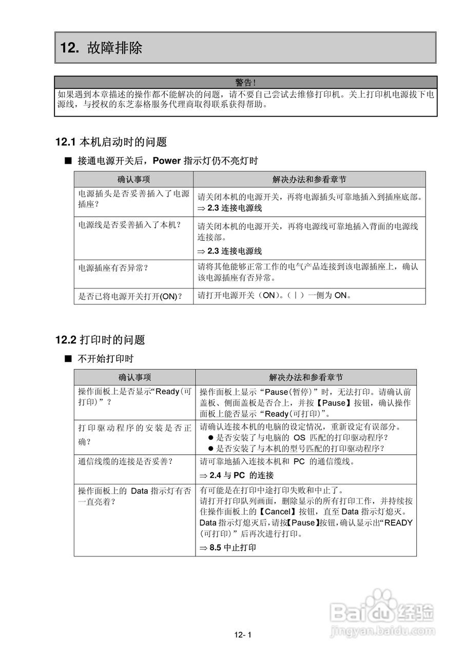 东芝 B-SX600打印机说明书:[9]