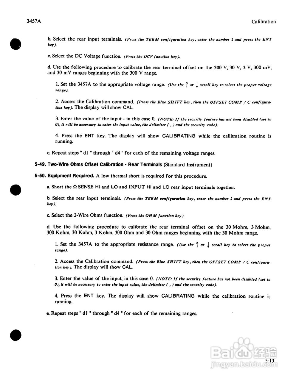 HP 3457A 万用表用户使用手册:[14]