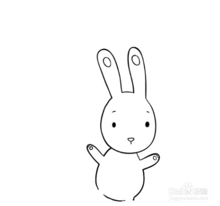 如何画卡通兔子的简笔画？