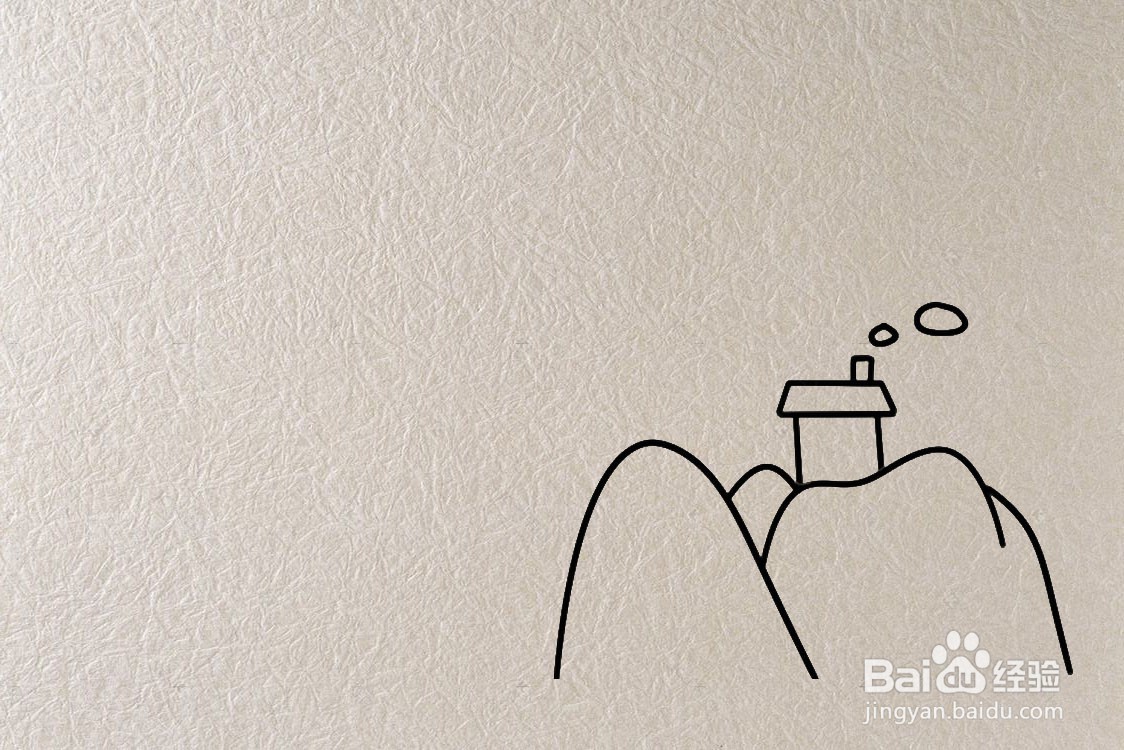 黄山奇石简笔画