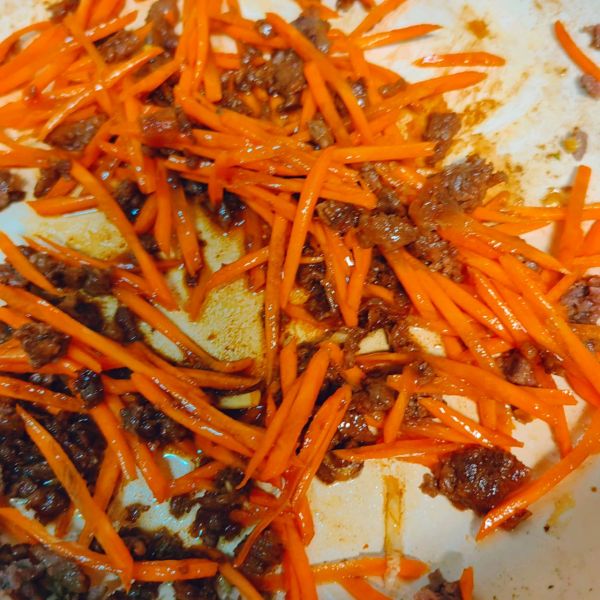 蔬菜鸡蛋肉末发面小软饼