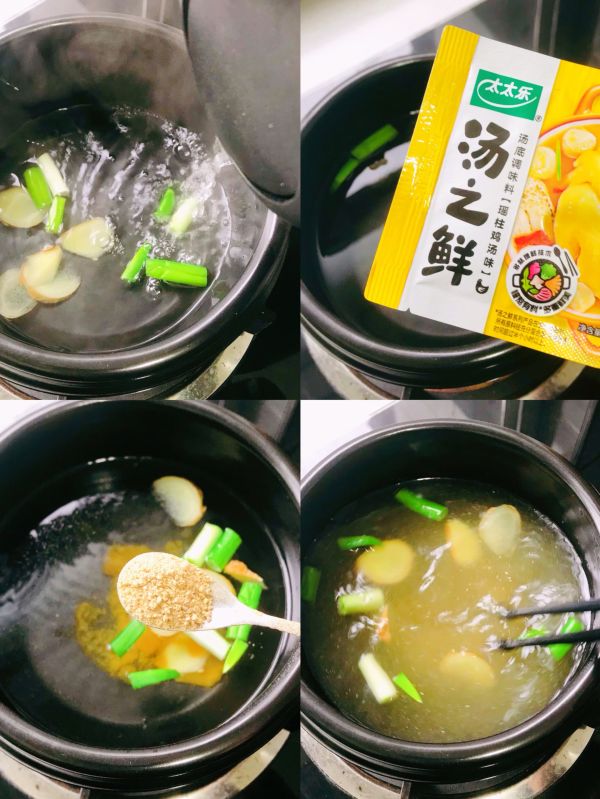 鲜汤海参杂蔬锅