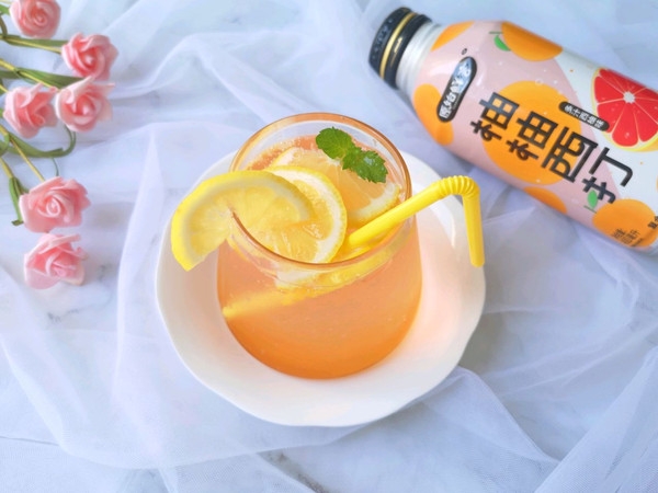 柠檬蜂蜜气泡水