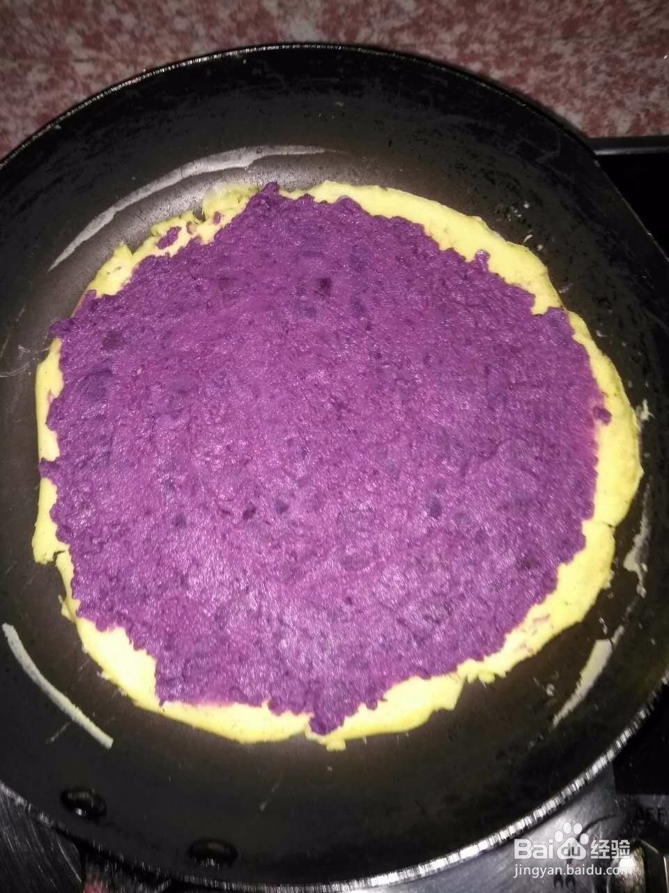 黄金紫薯卷做法