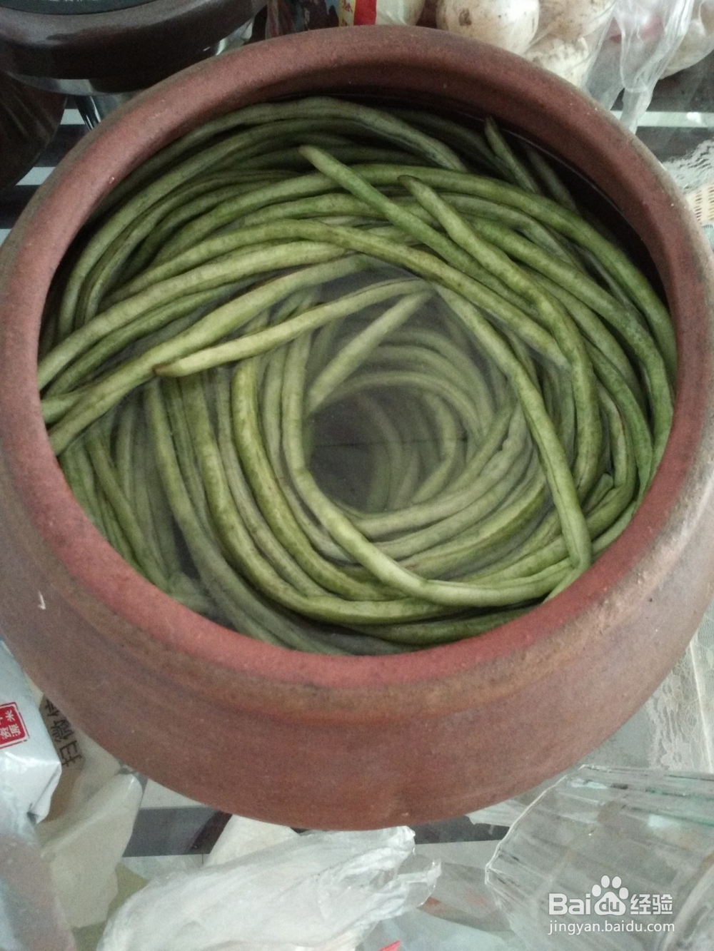 酸豇豆的腌制