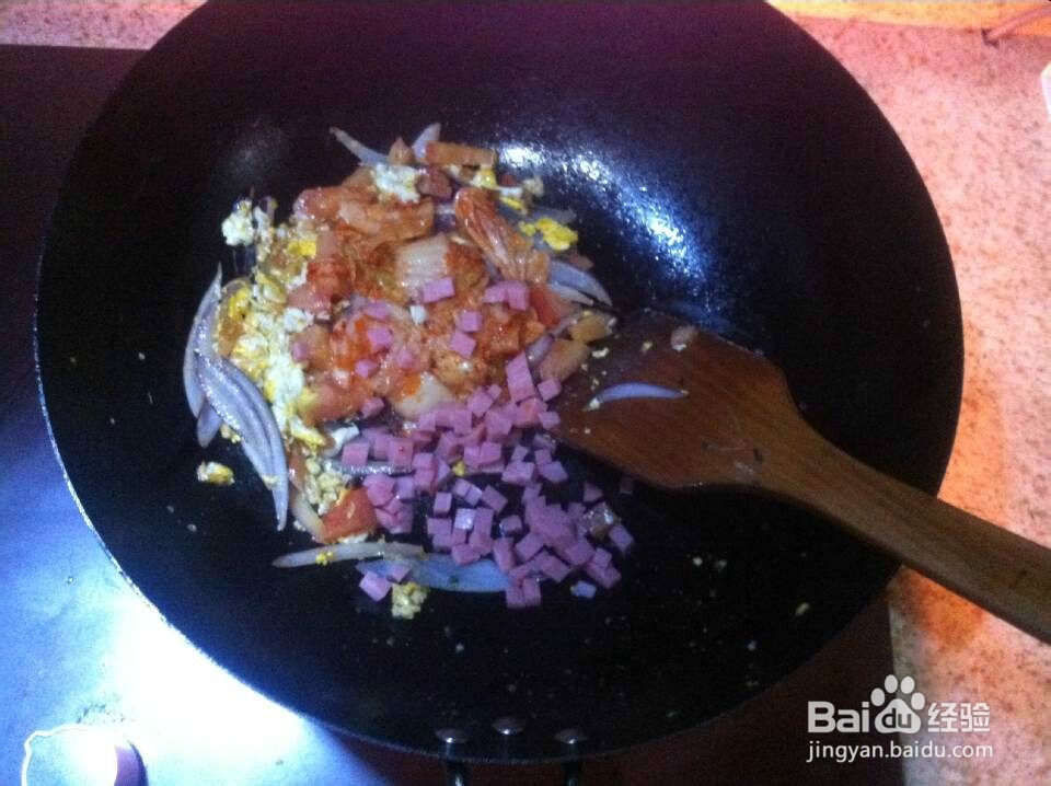 我爱带便当之辣白菜炒饭