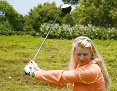 让球杆上至正确位置的要点及练习方法