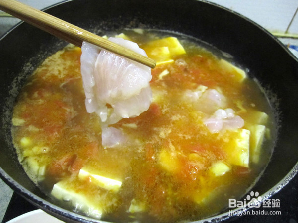 番茄豆腐龙俐鱼的制作方法