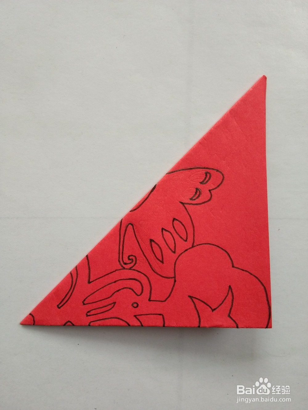 剪纸——怎么剪牵牛花与蝴蝶