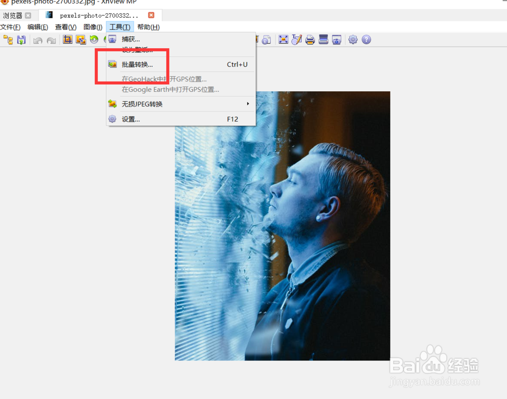 怎么启用xnview的优化哈夫曼表功能