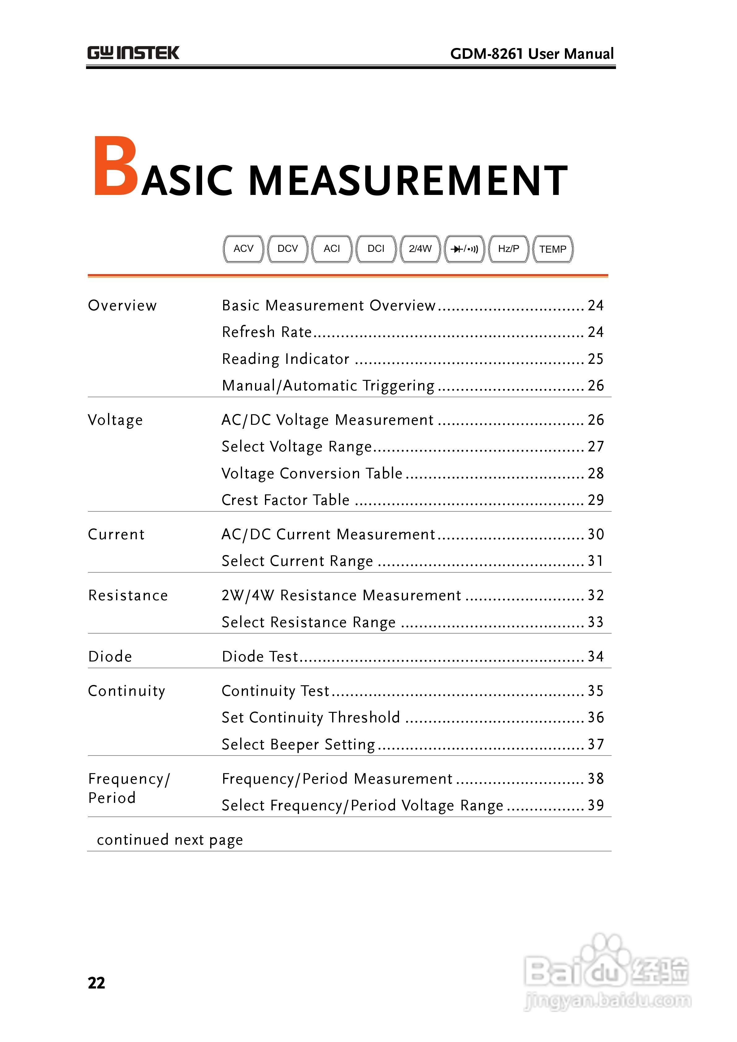 固纬GDM-8261数字万用表使用说明书:[3]