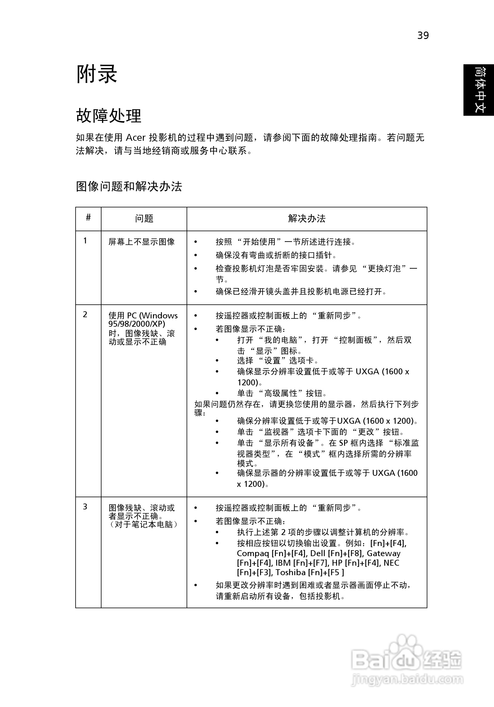 宏基P5271i投影使用说明书:[6]