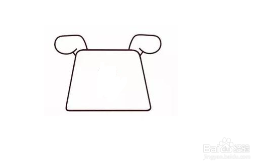 用梯形画小狗简笔画